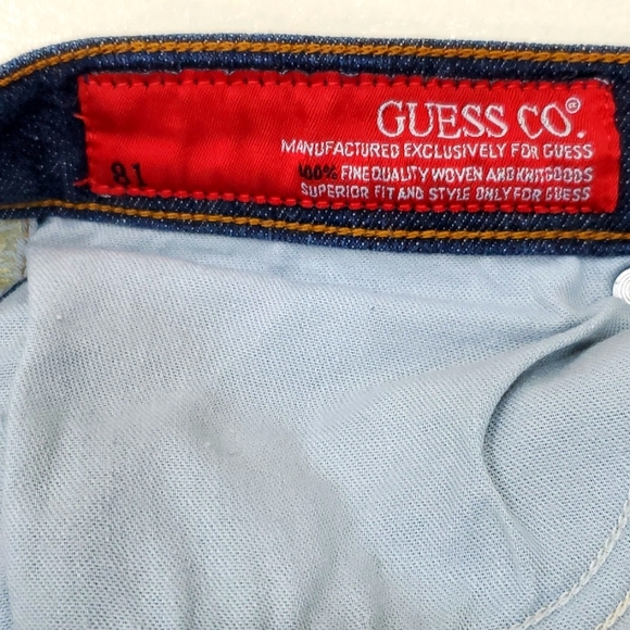 Marciano and Guess Co. jeans women's size 32 bootcut stretch mid rise dark wash - Picture 10 of 12